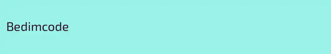 Bedimcode