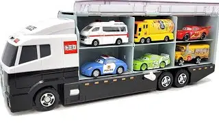 13 Types Tomica Cars ☆ Tomica opening and put in big Police convoy