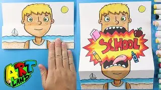 How to Draw a Back to School Surprise Fold