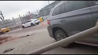 28.04.22 авария Калужское шоссе грузовой MAN перевернулся