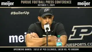 Purdue Football Press Conference | Oct 7, 2024