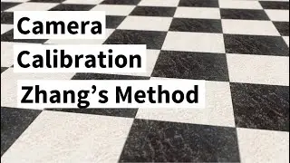 Camera Calibration using Zhangs Method (Cyrill Stachniss)