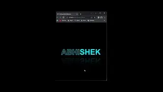 🔥blinking Text Reflection Animation  || text animation 