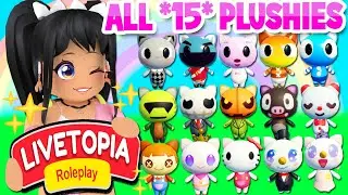 *ALL 15 PLUSHY LOCATIONS* in LIVETOPIA Roleplay (roblox) GUIDE