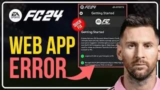 Fix EA FC 24 Web App NO CLUB Error || Your EA Account Doesnt Have a Football Ultimate Team 24 Club