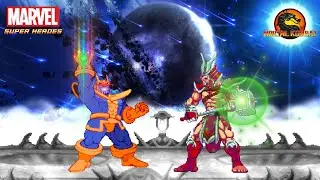 Thanos vs Shao Kahn - Marvel Comics X Mortal Kombat - Marvel X Netherrealm