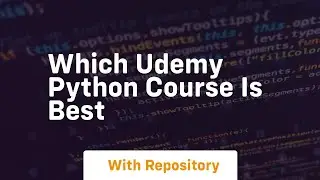 which udemy python course is best