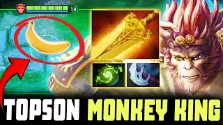 Topson 200IQ Monkey King - Top Midlaner God Enter Beast Mode Dota 2