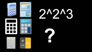 What happens if you calculate 2^2^3 on different calculators?