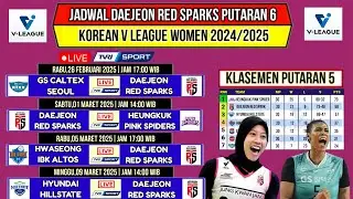 Jadwal Red Spark Liga Voli Korea 2025~Korean V League 2025 Putaran 6~Live Tvri