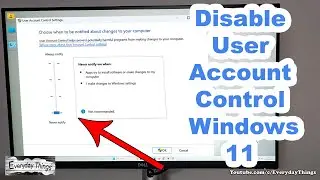 How to Disable User Account Control on Windows 11