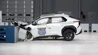 2023 Subaru Solterra original moderate overlap front IIHS crash test