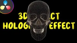 3D Object Hologram Effect in Davinci Resolve 18 | Tutorial
