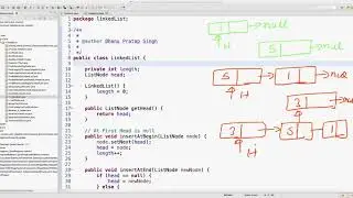 Understand LinkedList insertAtBegin Through Coading Video 4