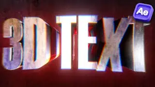 EASY 3D ANIMATED TEXT & TITLE with this Pack in After effects