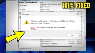 Fix Error 2 The system cannot find the file specified in Windows 11 /10/8/7 - How To Solve Service ✅