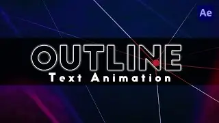 Cool Outline Text Animation in After Effect | After Effect Beginner Hindi Tutorial