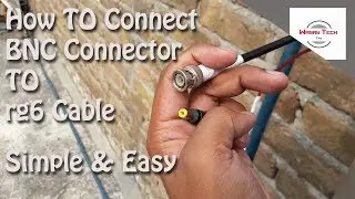 how to connect bnc connector to rg6 cable|how to connect bnc connector to coaxial cable(urdu)