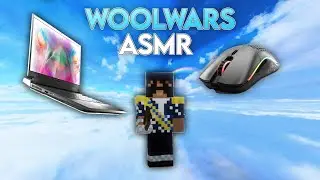 Hypixel WoolWars Keyboard + Mouse Sounds ASMR (HANDCAM) | Hypixel WoolWars