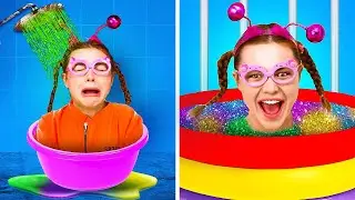 Adopted by SQUID GAME | SQUID GAME Challenge | Clever Parenting Hacks! GOOD vs BAD | by Bla Bla Jam!