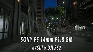 SONY FE 14mm F1.8 GM | α7SIII | DJI RS2 | TEST FOOTAGE | NIGHT VIEW OF KOBE |