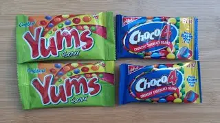 Yums vs Choco4 Chocolate Beans | Mouth watering video