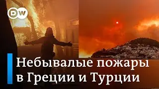 Небывалые лесные пожары в Турции и на юге Европы