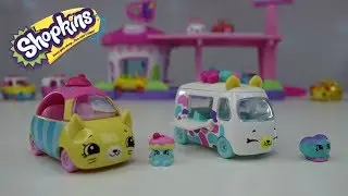 New Shopkins Cutie Cars Cupcake Cruiser and Jelly Bean Machine Toys Review and Unboxing