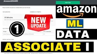 Amazon ML Data Associate 1 Online Test New Pattern | ML Data Linguist AWS Interview Questions