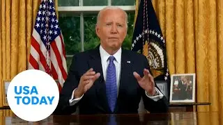 Watch: President Bidens Oval Office address after ending presidential bid | USA TODAY