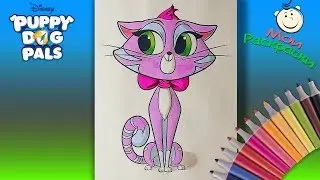 Дружные Мопсы Раскраски для детей  Раскраска кошка Шипа