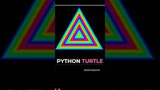 Triangle art using Python turtle library