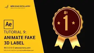 How to Animate Fake 3D label in After Effects - After Effects Tutorial