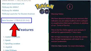 PGSharp New Beta Version: 1.170.0 Update | Dont Update PGSharp 🙏 | Pokemon Go Update