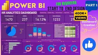 Power BI Dashboard from Start to End (Part 1)| HR Dashboard | Beginner to Pro | Power BI Project