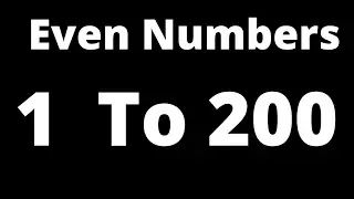 V-01 | Even numbers 1 to 200 | even number 1 to 200 | list of even numbers between 1 to 200