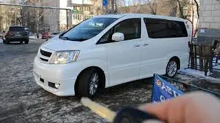 toyota alphard 2005 штатный автозапуск.сдвижные двери с пультом д-у