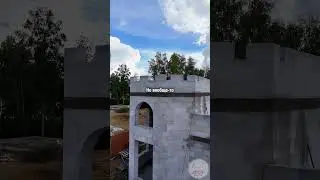 Строим замок из газобетона в Ленинградской области #газобетон #стройка #дом