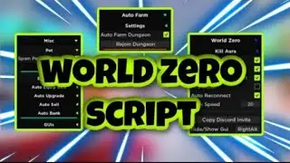 [NEW] World Zero Script | Kill Aura | Auto Dungeon | Auto Farm | AND MORE | PASTEBIN