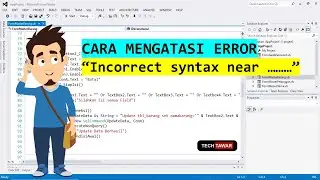 Mengatasi Error Incorrect syntax near .....