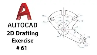 AutoCAD 2D Drafting Exercise # 61 - Basic to Advance in Hindi