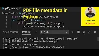 PDF file metadata in Python