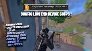 COD MOBILE CONFIG LOW END DEVICE 60FPS | SMOOTH FIX LAGS BR/MP | CONFIG CODM