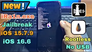 iRa1n new Jialbreak 15.7.9 - iOS 16.6 doesn’t use USB support A8-A11 for on Windows