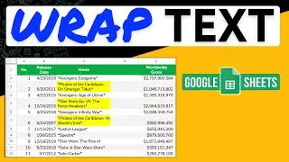 How to Wrap Text to Fit Row or Column in Google Sheets