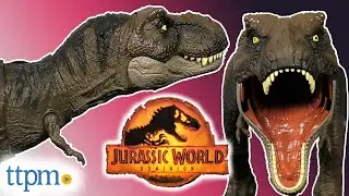 JURASSIC WORLD DOMINION! Thrash 'N Devour Tyrannosaurus Rex Figure from Mattel Review!