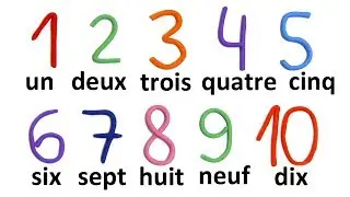 Уроки французского языка. Счёт до 10 на французском языке с произношением.