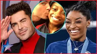 Zac Efron INCREDIBLY PROUD Of Simone Biles For Paris Olympics GOLD