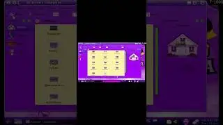 Very strange pink Linux OS for PC