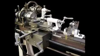 Немецкий токарный станок конца XIX века // German lathe from the end of the 19th century